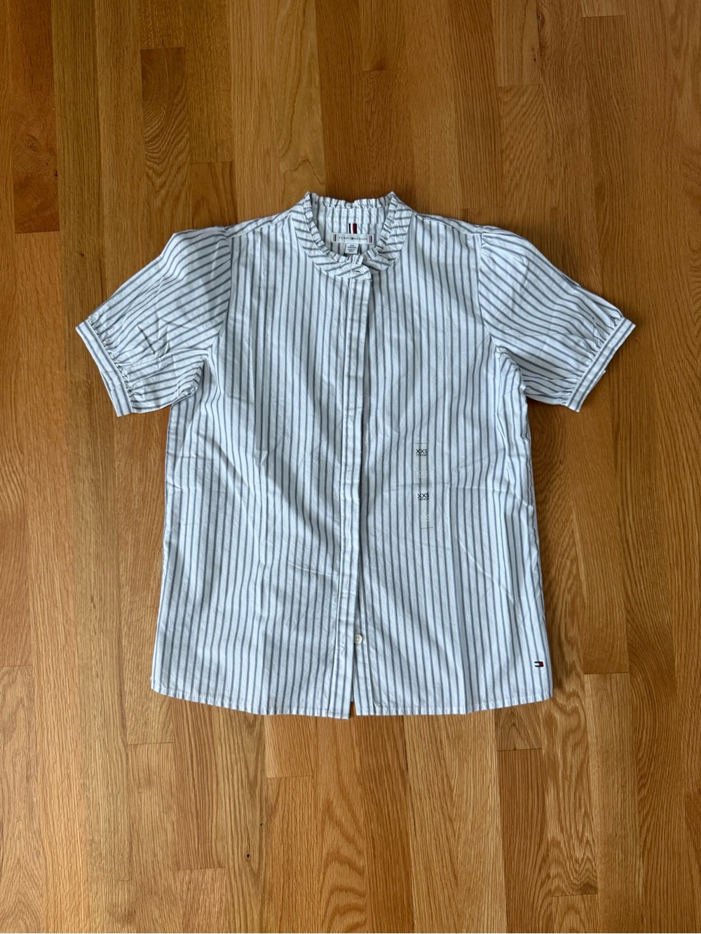 NWT Tommy Hilfiger Blue and White Striped Top XXS